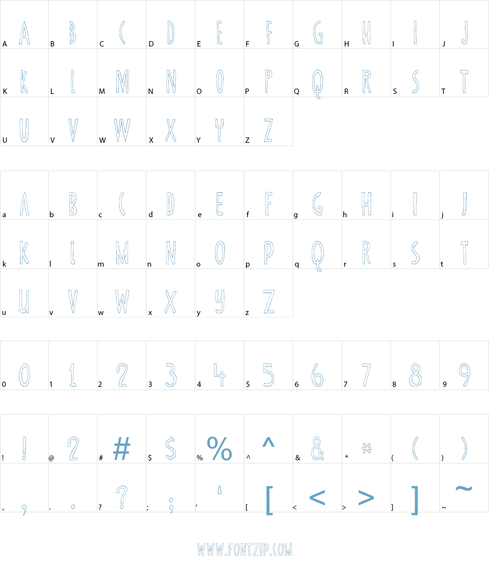 DK Canned Whale Font Character